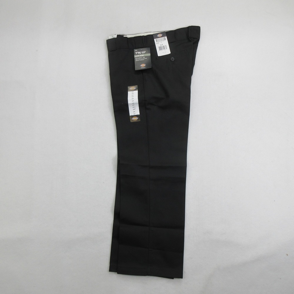 Dickies Women's Pants 6P 774 Low Rise Straight Leg Black Work Pants New